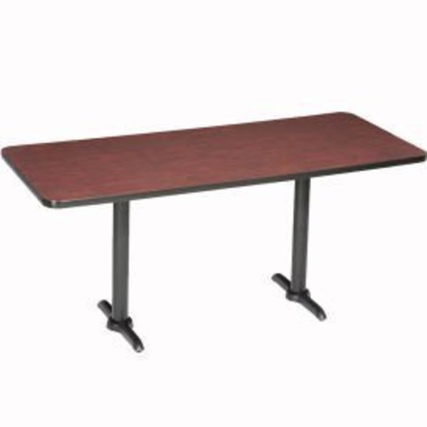 National Public Seating Interion® Counter Height Breakroom Table, 72"L x 36"W x 36"H, Mahogany 695847MH